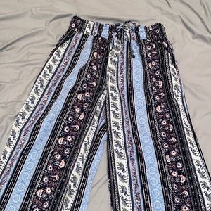 Pattern elephant print pants